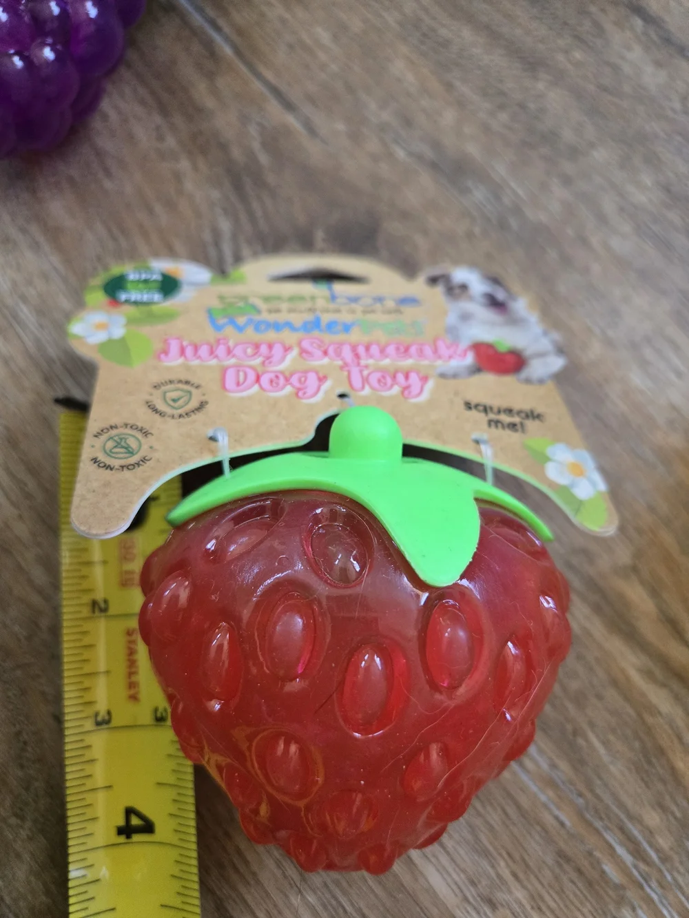 Greenbone Juicy Squeak Dog Toy 3 Pack Squeaky Fruit Set